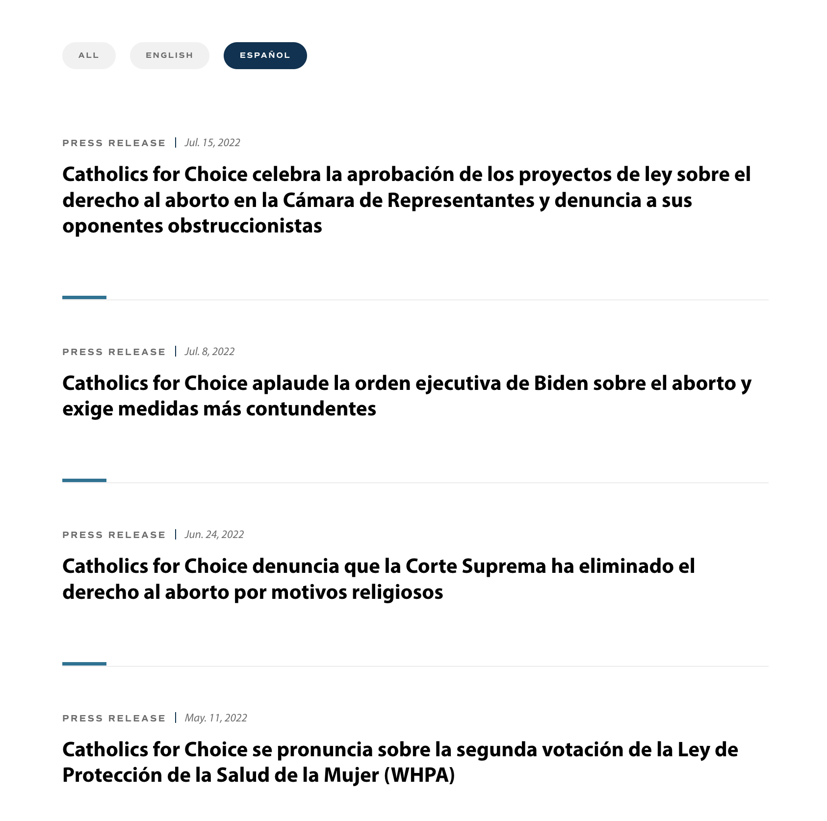 image showing Spanish translation of news